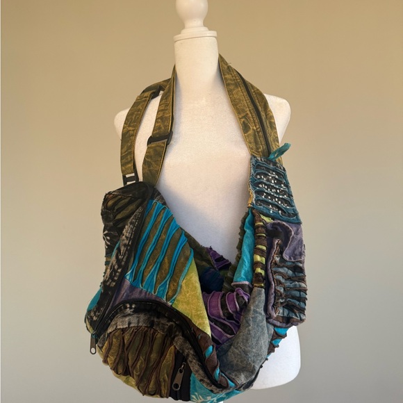 Multicolor Patchwork Backpack - Picture 5 of 5